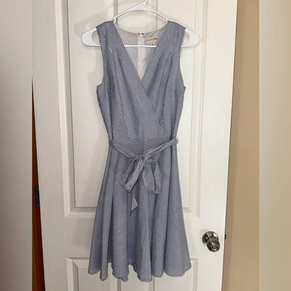 Blue & white summer dress